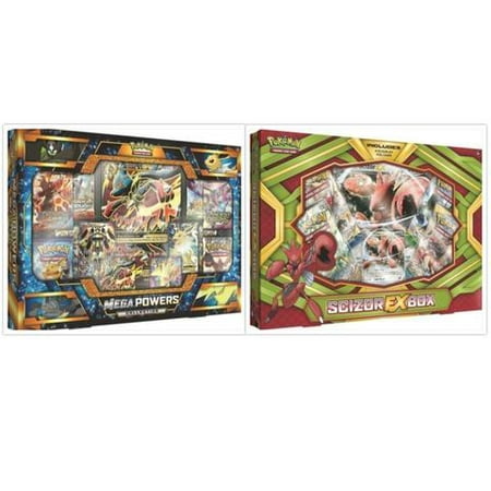 Pokemon Trading Card Game Mega Powers Collection Box And Scizor Ex Collection Box Bundle 1 Of Each