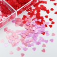 thumbnail image 4 of GLINLS Set de glitter para uñas con corazones, 6 compartimentos, San Valentín, 4 of 8