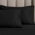 thumbnail image 3 of Superior Egyptian Cotton Deep Pocket 1500 TC Sheet Set, Full, Black, 3 of 4