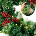 thumbnail image 6 of Christmas Garland with Lights, Artificial Christmas Wreaths for Front Door,9ft Lighted Garland for Christmas Decoration Outdoor Indoor Party Stair, Winter Holiday Wedding Xmas Decor (1 Pack), 6 of 10