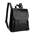 thumbnail image 2 of DEBGFS Sac à Main en Cuir pour Femmes, Souple, Mode Rétro, Sac à Dos de Collège, Noir, 2 of 3