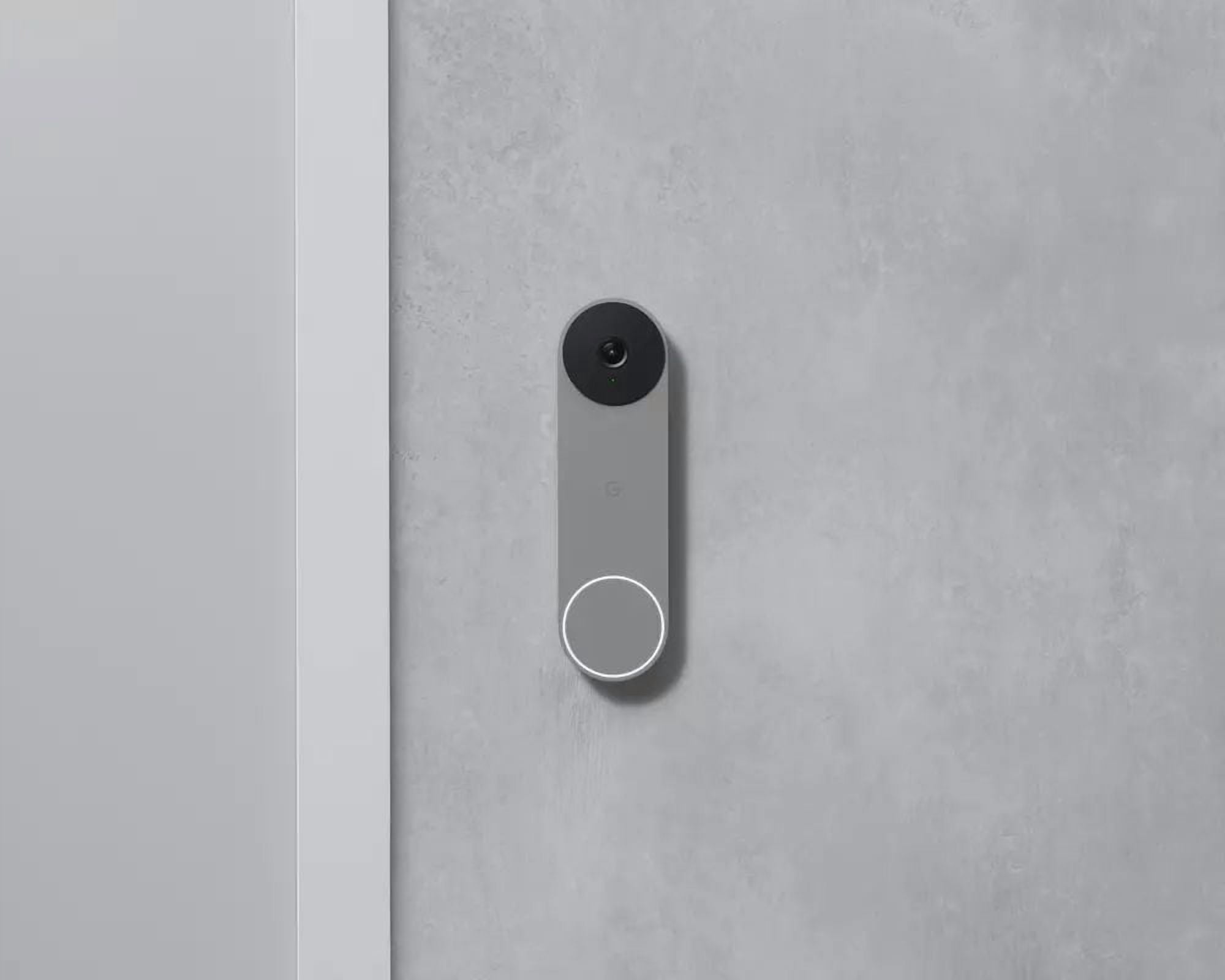 Google Nest (Battery) Wire-Free Video Doorbell - Ash, Doorbell - Battery