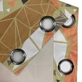 thumbnail image 4 of Ambesonne Grommet Curtain, , 50"x72", Burnt Sienna Cocoa and White, 4 of 5