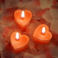 thumbnail image 4 of BalsaCircle 12 Red Unscented Heart Votive Tealight Candles Birthday Party, 4 of 8