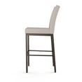 thumbnail image 3 of Amisco Perry 30 In. Bar Stool - Cream Faux Leather / Dark Brown Metal, 3 of 9