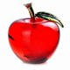 thumbnail image 1 of Crystal Apple Paperweight Pretty Crafts Art&Collection Gifts (A), 1 of 5