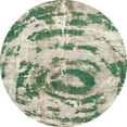 thumbnail image 1 of Ahgly Company Machine Washable Indoor Round Abstract Hazel Green Area Rugs, 6' Round, 1 of 7