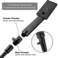 thumbnail image 6 of 9 Spray Settings Handheld Shower Head Set with Water Flow Control Valve, Oil-Rubbed Bronze, 6 of 8