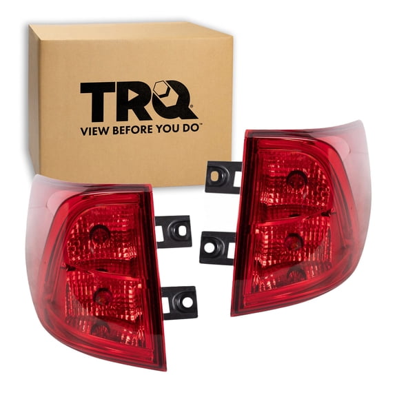TRQ 2 Piece Driver & Passenger Side Outer Tail Light Assembly Set Fits 2018-2023 Honda Odyssey HO2804115 HO2805115