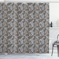 thumbnail image 1 of Ambesonne Vintage Shower Curtain, Rustic Branches Leaves, 69"Wx84"L, Brown Grey Coconut, 1 of 3