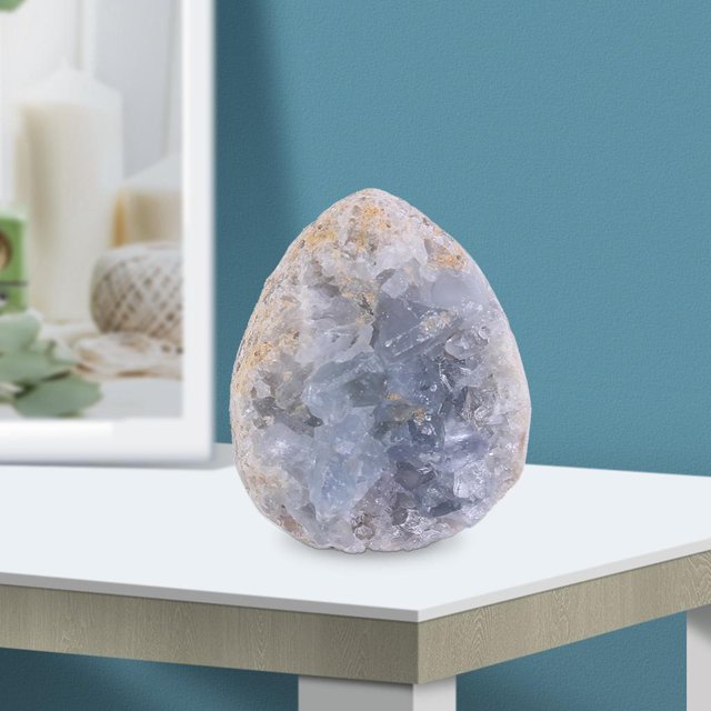 de Espécimen Mineral de Racimo de Cristal Irregur Dorado Brilnte Natural si perfecl Muestra de racimo de cristal