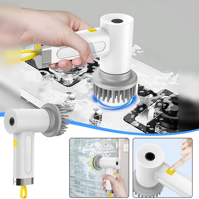 Teissuly Electric Cleaning Brush Kitchen Bathroom Multifunctional Handheld Wireless Cleaning Brush Charging Shoe Brush Teissuly WER2023112004480