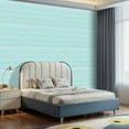 thumbnail image 2 of Peel and Stick Wallpaper Canvas Contact Paper Soft aegean sea green blur stripe texture Seamless liquid flow Self Adhesive and Removable 17in x 118in, 2 of 8