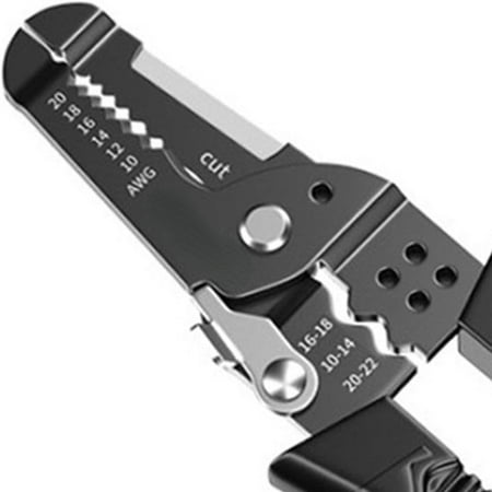 

Professional-grade high-quality wire strippers electrician pliers and premium crimping tool for cutting stripping shearing and wiring tasks. This indispensable and durable cable stri