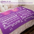 thumbnail image 5 of Taurus Gifts for Women - Taurus Zodiac Throw Blanket 50"x60", Ideal May Birthday Gift, Perfect Taurus Birthday Gift, Skin-Friendly Fleece with Original Design and Quotes, 5 of 6