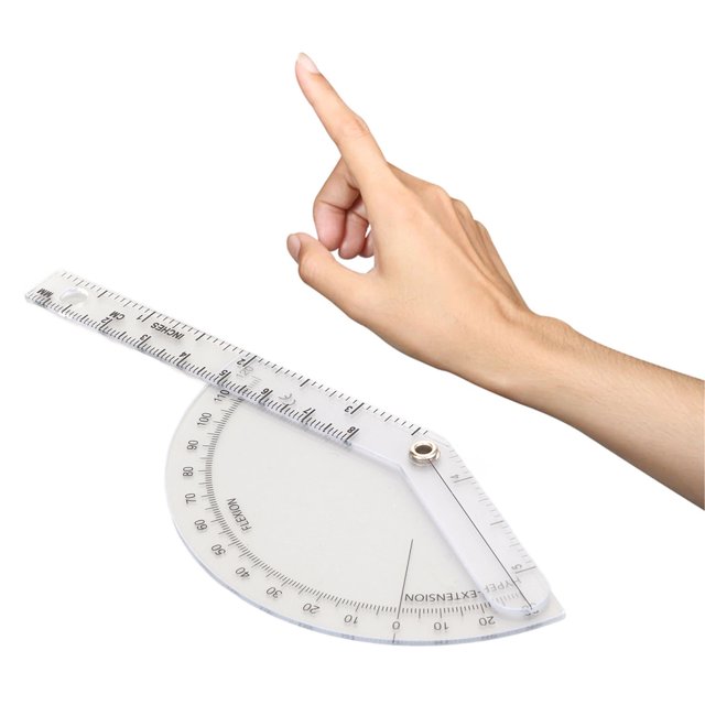 Orthopedic Ruler, Orthopedic Goniometer Clear Accurate Scale Portable Plastic Sturdy For Body Measuring