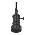 thumbnail image 2 of GE Vintage Style Matte Black Pendant Fixture, Black Cord, For Use with Medium Base Light Bulbs (1 Pack), 2 of 3