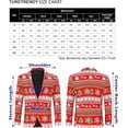 thumbnail image 2 of Men's Christmas Blazer Jacket Xmas Funny Ugly Casual One Button Holiday Suit, Christmas Red, L, 2 of 6