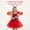 Red, variant on Halloween Magic Witch Cosplay Costume Set with Mesh Tulle Star Pattern Gown and Wizard Hat for Holiday Party Stage Performance Events Pink