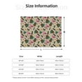 thumbnail image 5 of Naloa Tropical Mask Flamingo Flannel Blankets - Thick and Warm Blanket for Winter, Soft Fuzzy Plush King Blanket for All Seasons60"x50", 5 of 6