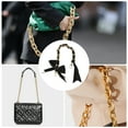thumbnail image 5 of Unique Bargains 1 Pc Scarf Bow Handbag Strap Black Metal Fabric, 5 of 5