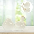 thumbnail image 3 of Hieromout Set of 2 Ceramic Bird Figurines Abstract Sculptures Modern Home Tabletop Decor Ornaments, 3 of 10