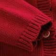 thumbnail image 4 of MQLKF Baby Girls Cotton Knit Sweater Autumn Solid Long Sleeve Tops Cardigan Clothes Leisure Fashionable Comfortable Coat, 4 of 6