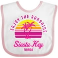 thumbnail image 3 of Inktastic Summer Enjoy the Sunshine Siesta Key Florida in Pink Boys or Girls Baby Bib, 3 of 4