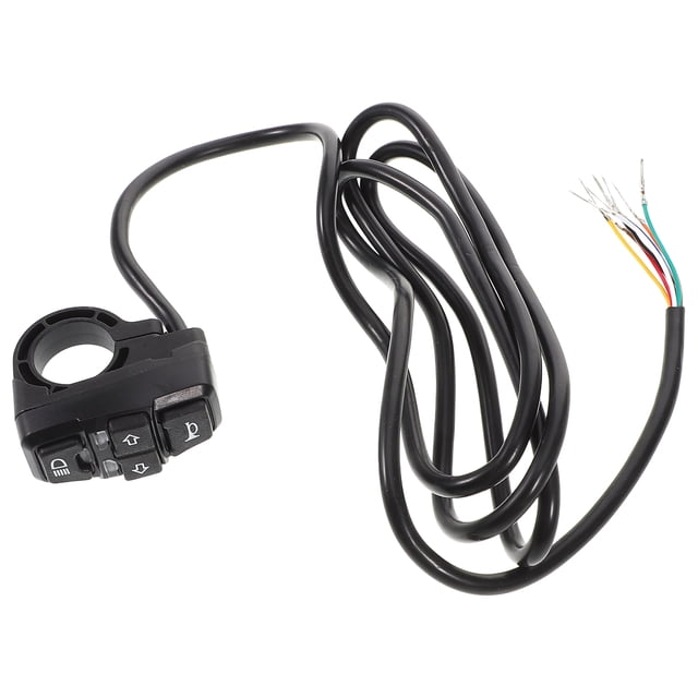 Shisuyan Motorcycle Headlight Horn Turn Switch 3-In-1 Light Horn Turn Signal Button Set, Motorcycle Headlights Horn Turn On/Off Control Switches For Scooter Electric Bike