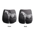 thumbnail image 3 of Xecao Monochrome Leopard Horse for Double-layer Running Short for Women, Perfect for Gym, Tennis, and More, Featuring a Convenient Pocket-XX-Large, 3 of 7