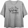 thumbnail image 4 of San Diego Gaslamp Quarter 4th and Broadway Women's Heather Gray Crew Neck Short Sleeve Top-Small, 4 of 6