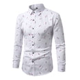 thumbnail image 6 of DeHolifer Dress Shirts for Men Printed Long Sleeve Stretch Dress Shirt Business Casual Button Down Shirts Red M, 6 of 7