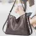 thumbnail image 3 of Hukapapa Bolso Tote para Mujer Bolsos de Hombro Bolsos Hobo de Moda Bolso Grande Gris, 3 of 5