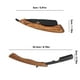 thumbnail image 2 of Navaja de afeitar recta con mango de madera, navaja de afeitar para el cuidado de la barba, navajas de afeitar rectas y plegables, herramienta de afeitado de acero inoxidable, 2 of 9