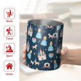 thumbnail image 5 of 12oz Coffee Tumblers Dark Blue Princess Castle Pattern Stainless Steel Vacuum Insulated Travel Tumbler Coffee Cups Mug with Lid and Straw with Cleaning Brush for Cold & Hot Drinks, 5 of 5