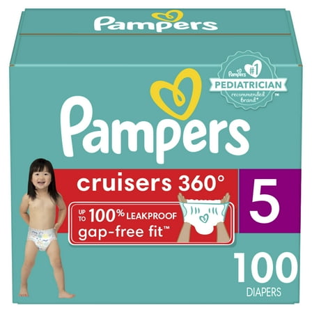 Pampers Cruisers Diapers 360 Size 5, 100 Count (Select for More Options)