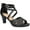 Black, variant on Easy Street Womens Crissa Faux Leather Strappy Ankle Strap