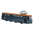 thumbnail image 3 of Tranvía clásico modelo vehículo juguete escala 1:90 realista colección utilería interactiva Azul retro, 3 of 9
