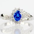 thumbnail image 1 of Cheers Jewelry Ring Geometric Fine Workmanship Exquisite Shining Cubic Zircon Ring for Party, 1 of 2