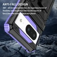 thumbnail image 2 of For Google Pixel 9 / 9 Pro Case with Belt Clip Holster, Heavy Duty Military Grade Drop Protective, 360° Rotating Kickstand Shockproof TPU Shell Durable Rugged Cover For Google Pixel 9 / 9 Pro, Purple, 2 of 15