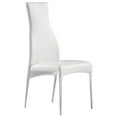 thumbnail image 7 of Curtis Dining Chair, Faux Leather-Color:Black,Finish:Polished Stainless Steel, 7 of 7