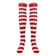 thumbnail image 1 of BESTOYARD Christmas Red White Medias Calcetines hasta la rodilla a rayas hasta el muslo para mujeres niñas (tamaño promedio), 1 of 5
