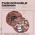 thumbnail image 5 of Anime Durag and Silk Bonnet 2pcs Set for Men and Women, Silky Satin Bonnet Durag, Silk Fabric for Comfort and Compression (Brown Bee), 5 of 7