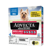 Angle View: Advecta Ultra Flea & Tick Topical Treatment, Flea & Tick Control for Small Dogs, 4 Monthly Doses