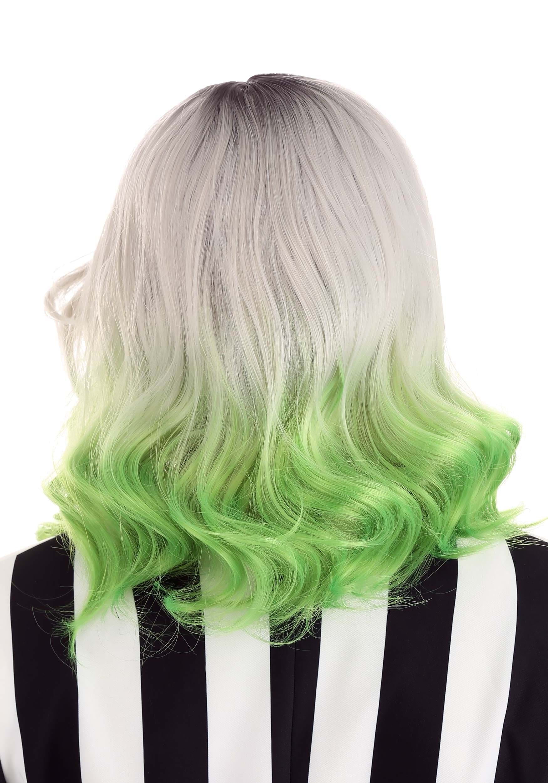 Adult Gray and Green Ombre Wig Walmart