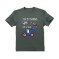 thumbnail image 1 of Tstars Boys Unisex 4th of July Shirts for Boys Patriotic USA I'm Digging 4th of July Tractor Loving Boys Independence Day Graphic Tee Gifts for Fourth of July Toddler Infant Kids T Shirt, 1 of 7