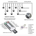 thumbnail image 2 of Butterfly Curtain Lights, 8 Modes 128LED Twinkle String Light with Remote 9.8FT USB Powered Window Fairy Light, Decorative Lights for Bedroom, Party, Wedding, Holiday, Christmas (Warm White), 2 of 5