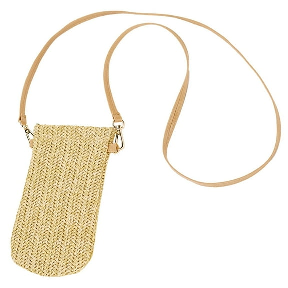 1 Pc Crafted Diagonal Bag Graceful Change Bag Beautiful Straddle Bag (Beige)