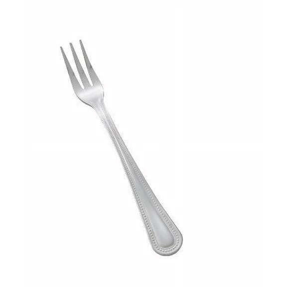 Winco 18/0 Stainless Steel Dots Heavy Weight Oyster Fork, 5.625" Length | 12/Box