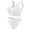 White, variant on skpabo 2 Piece Bra Women's Non-Steel Ring Gathered Non-Marking Sling Breathable Gathering Sports Underwear Set Size 8-20